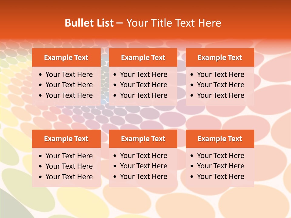 Orange Multicolored Green PowerPoint Template