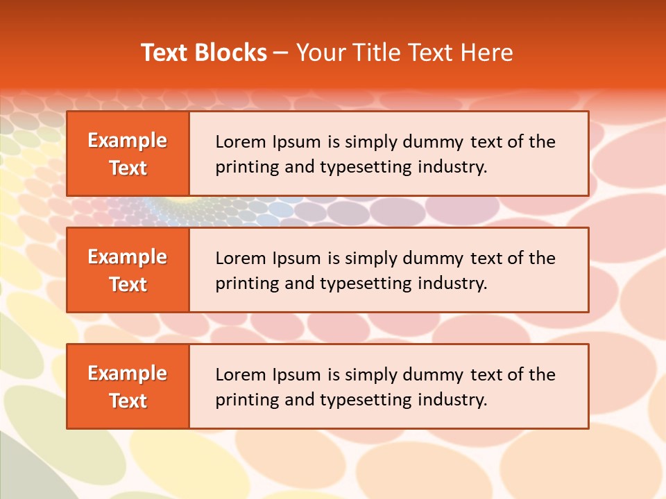 Orange Multicolored Green PowerPoint Template