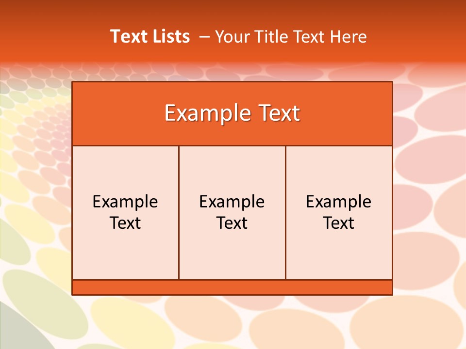 Orange Multicolored Green PowerPoint Template