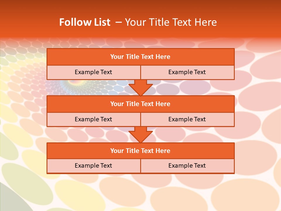 Orange Multicolored Green PowerPoint Template