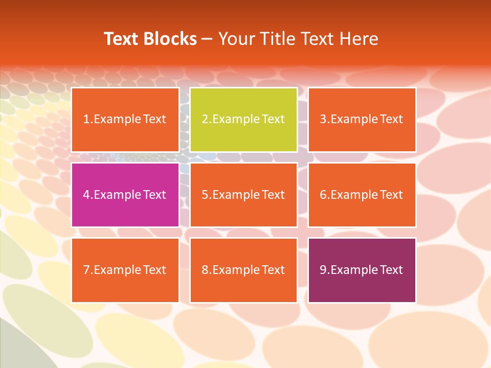 Orange Multicolored Green PowerPoint Template