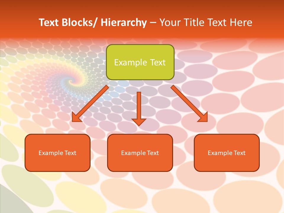 Orange Multicolored Green PowerPoint Template