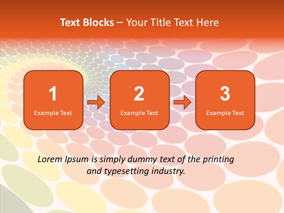 Orange Multicolored Green PowerPoint Template