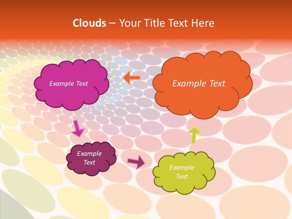 Orange Multicolored Green PowerPoint Template
