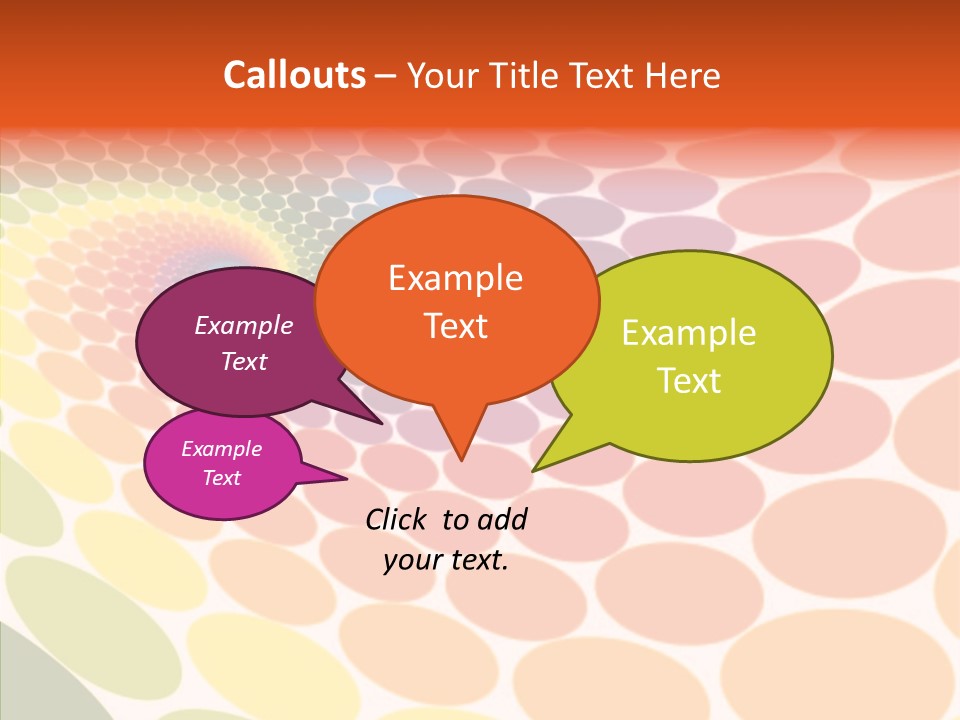 Orange Multicolored Green PowerPoint Template
