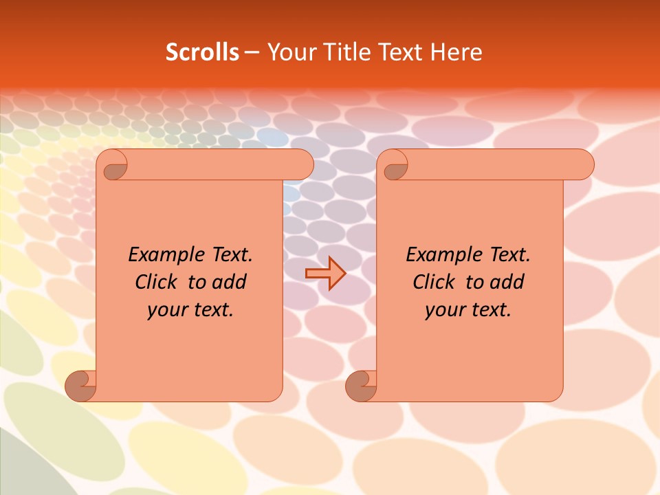 Orange Multicolored Green PowerPoint Template