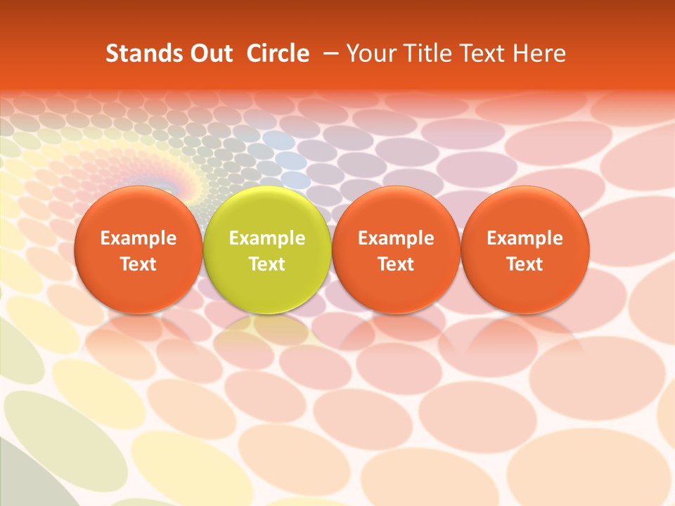 Orange Multicolored Green PowerPoint Template