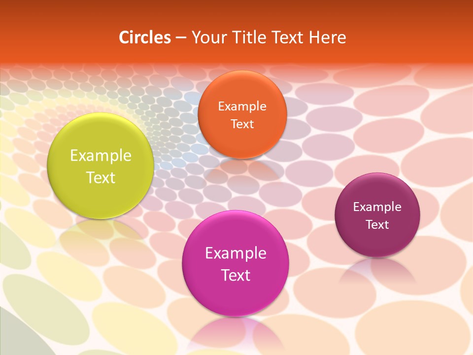 Orange Multicolored Green PowerPoint Template