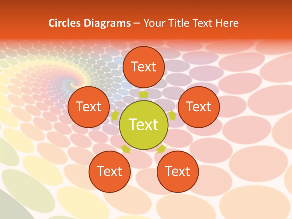Orange Multicolored Green PowerPoint Template
