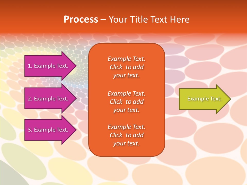 Orange Multicolored Green PowerPoint Template