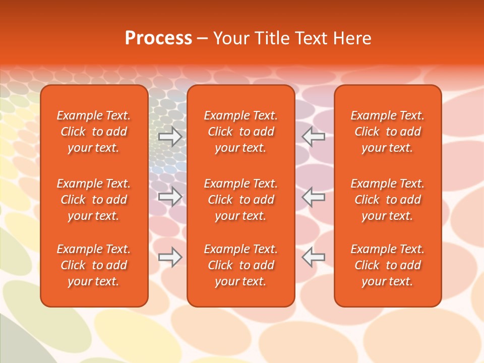 Orange Multicolored Green PowerPoint Template