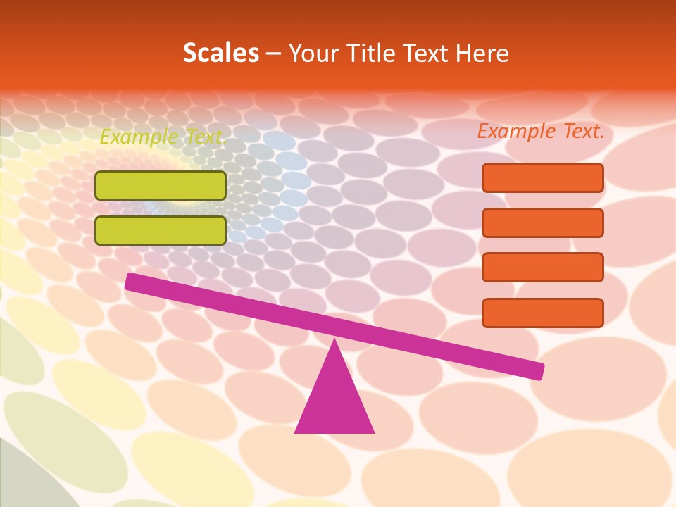 Orange Multicolored Green PowerPoint Template