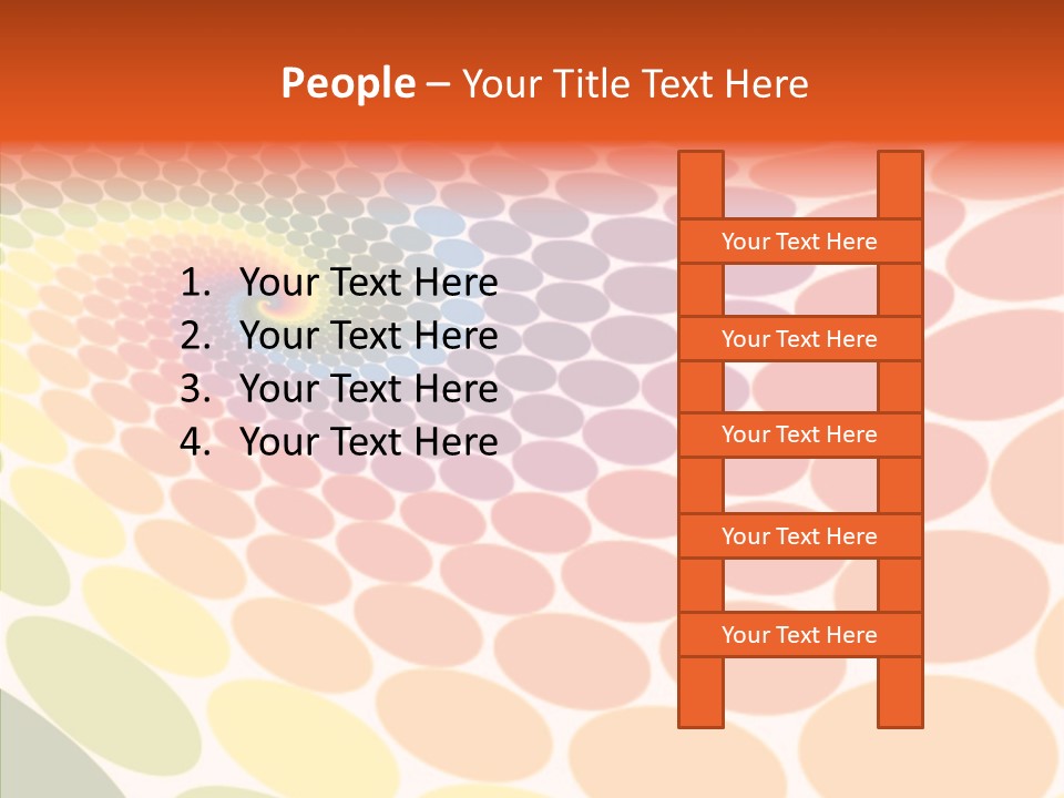 Orange Multicolored Green PowerPoint Template