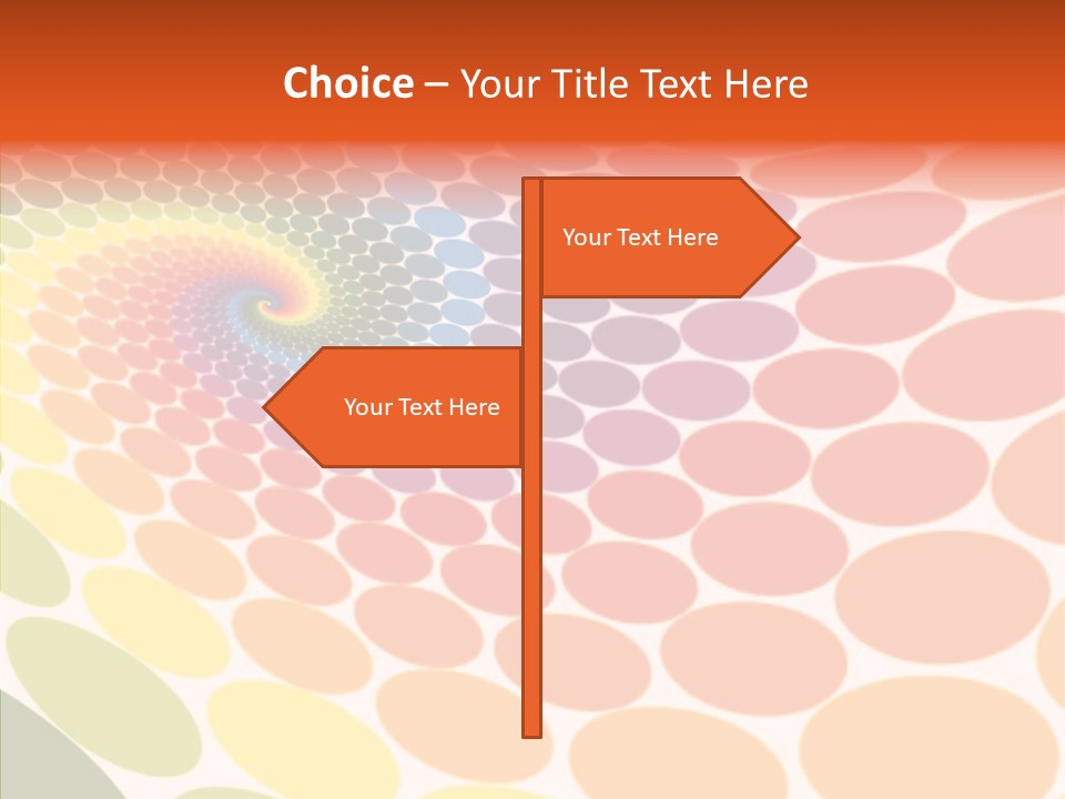 Orange Multicolored Green PowerPoint Template