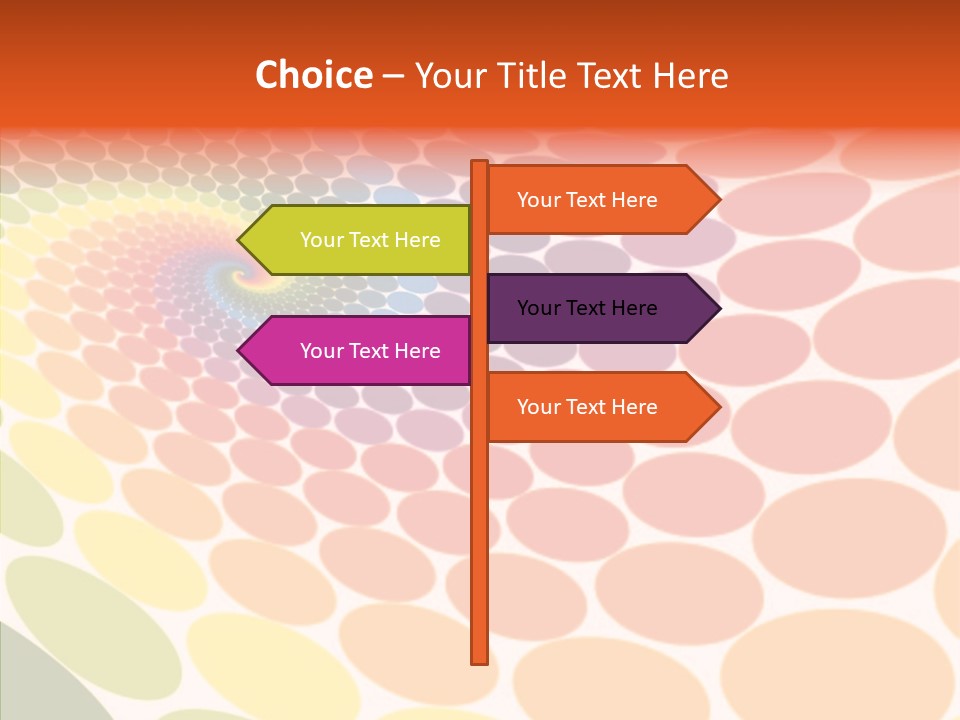 Orange Multicolored Green PowerPoint Template