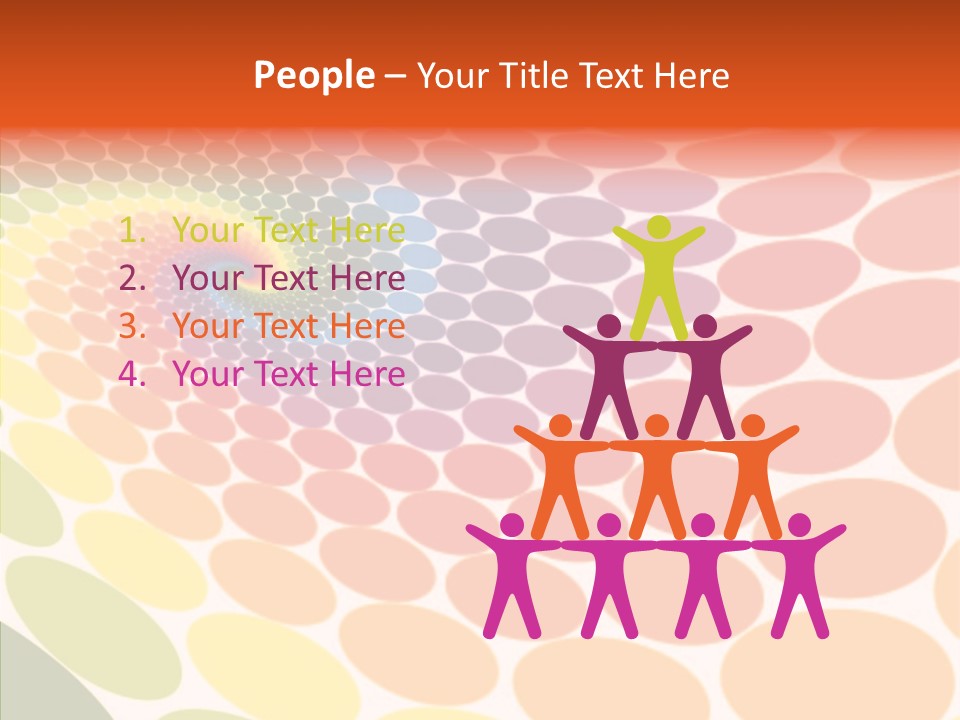 Orange Multicolored Green PowerPoint Template