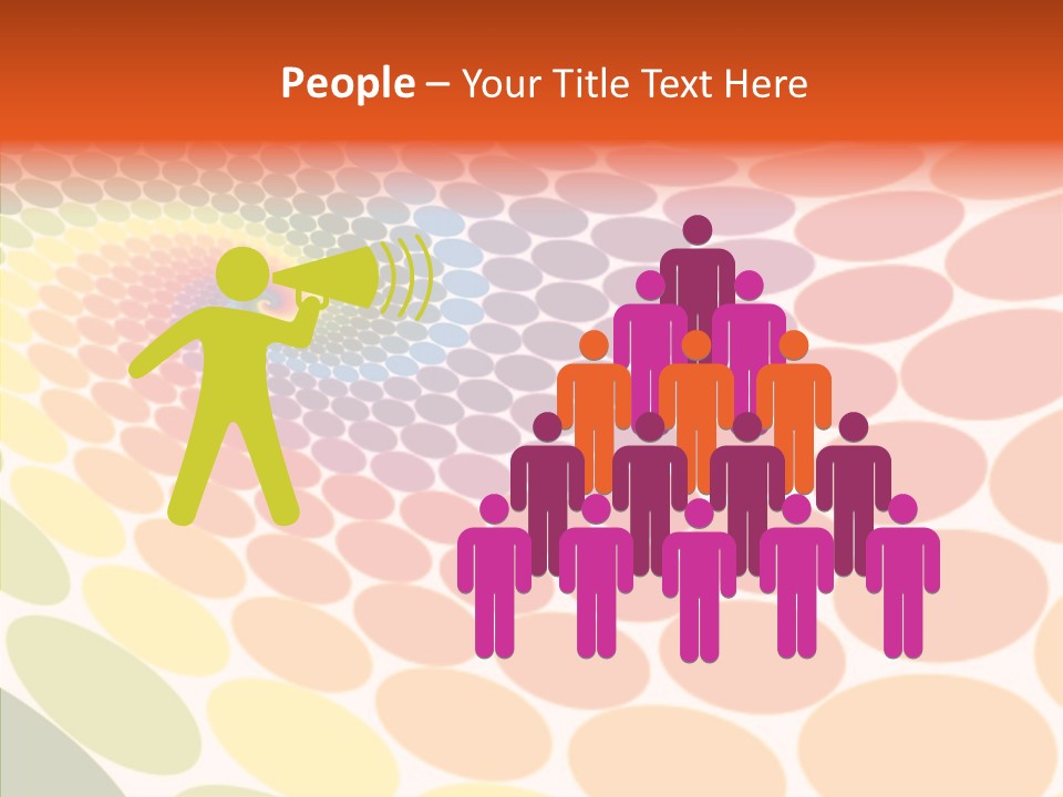 Orange Multicolored Green PowerPoint Template