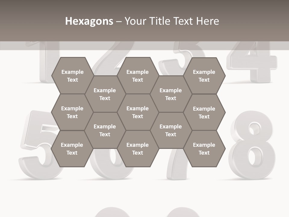 Stylish Numbers Clip PowerPoint Template
