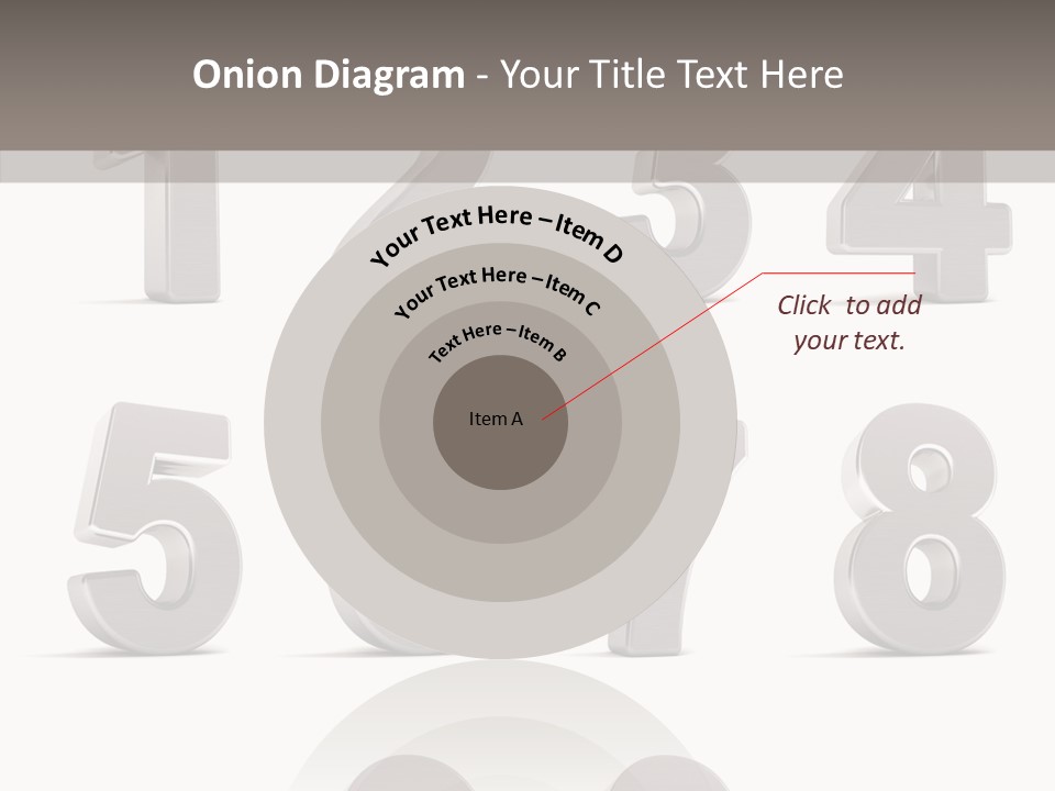Stylish Numbers Clip PowerPoint Template