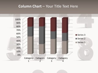 Stylish Numbers Clip PowerPoint Template