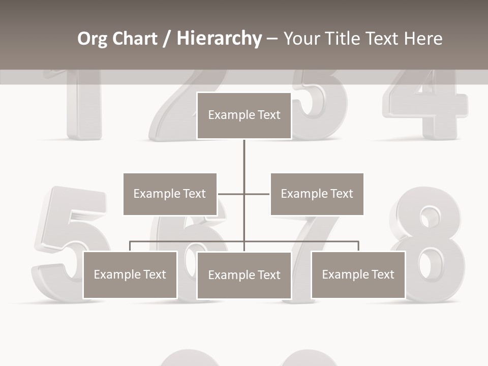 Stylish Numbers Clip PowerPoint Template