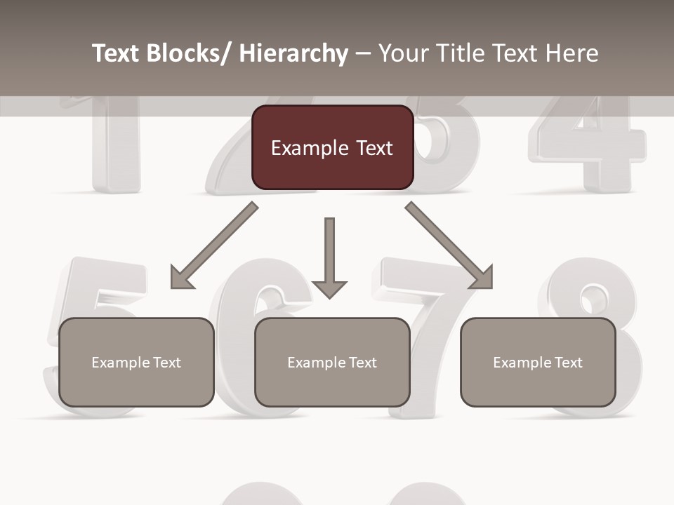 Stylish Numbers Clip PowerPoint Template