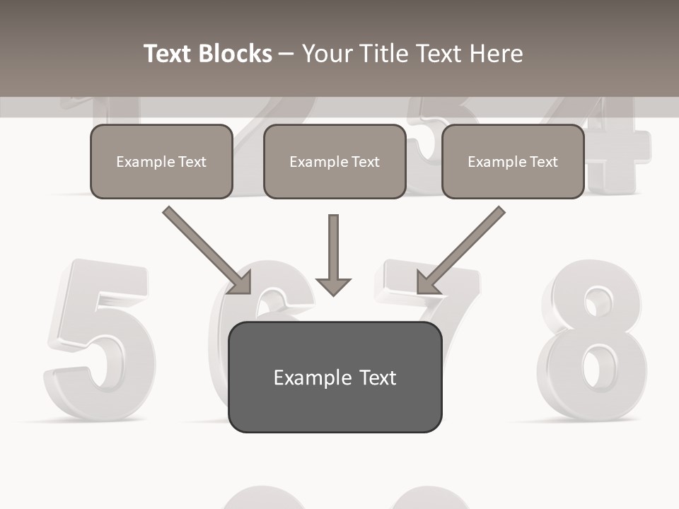 Stylish Numbers Clip PowerPoint Template