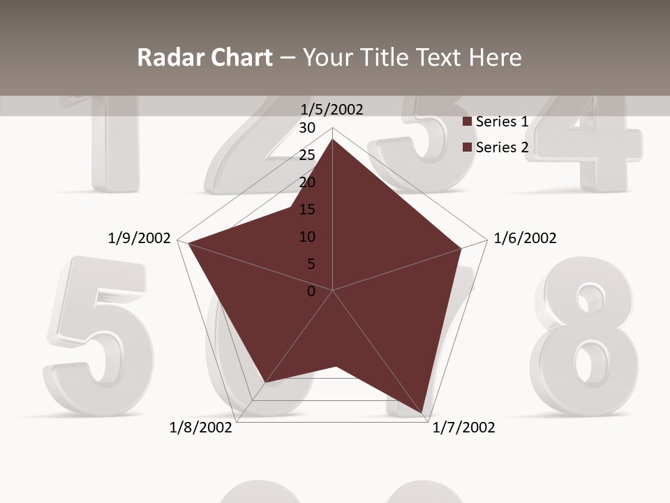 Stylish Numbers Clip PowerPoint Template