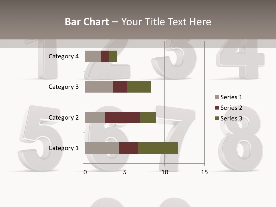 Stylish Numbers Clip PowerPoint Template