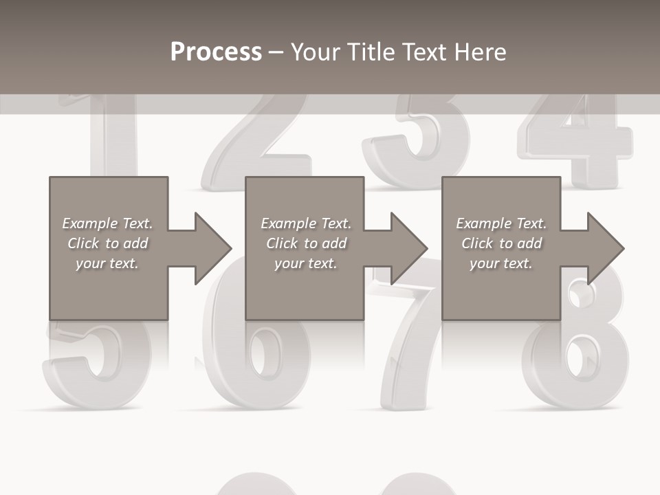Stylish Numbers Clip PowerPoint Template