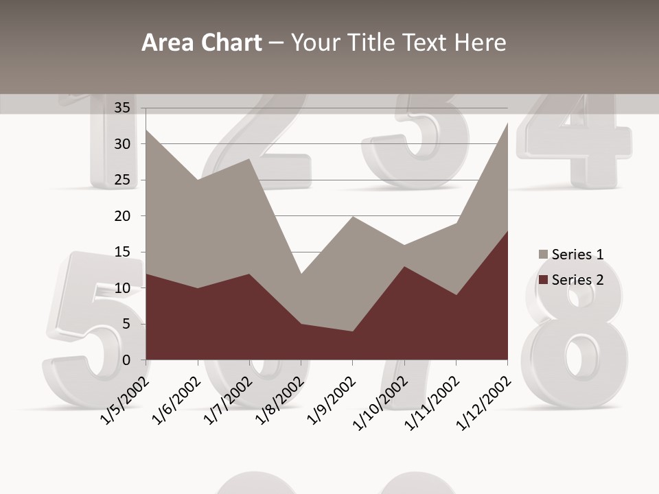 Stylish Numbers Clip PowerPoint Template
