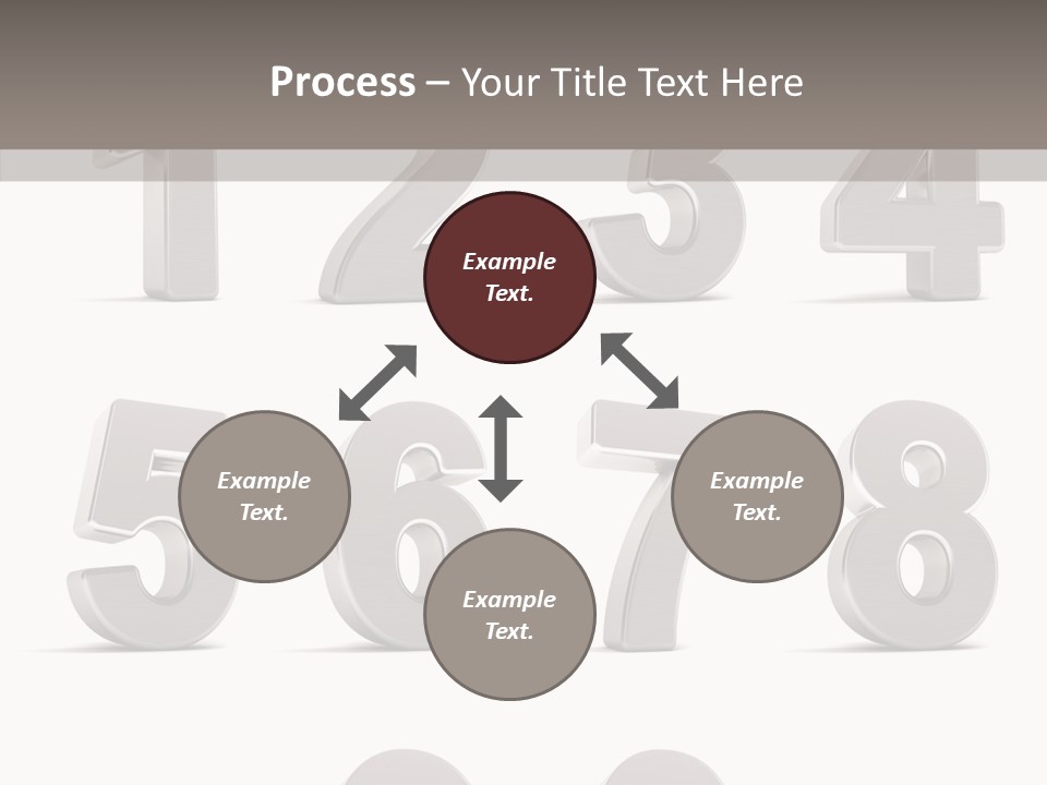 Stylish Numbers Clip PowerPoint Template
