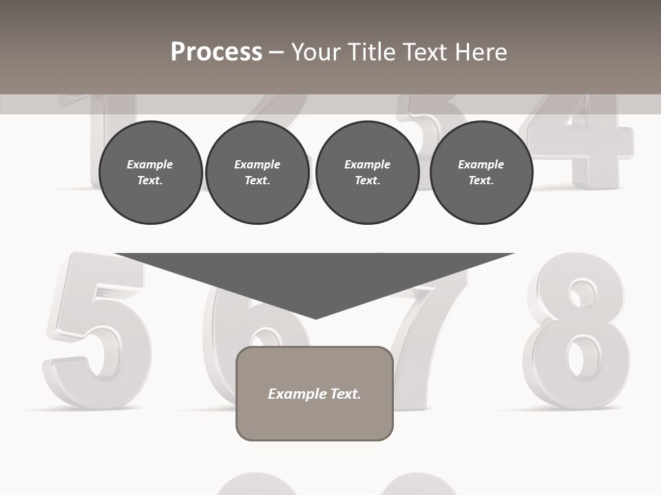 Stylish Numbers Clip PowerPoint Template