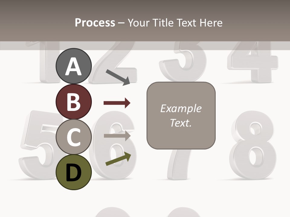 Stylish Numbers Clip PowerPoint Template