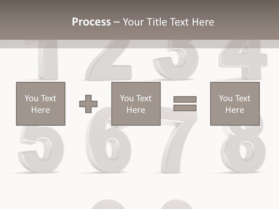 Stylish Numbers Clip PowerPoint Template