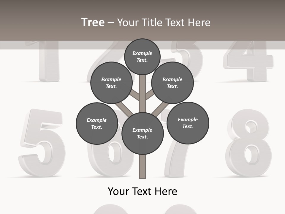 Stylish Numbers Clip PowerPoint Template