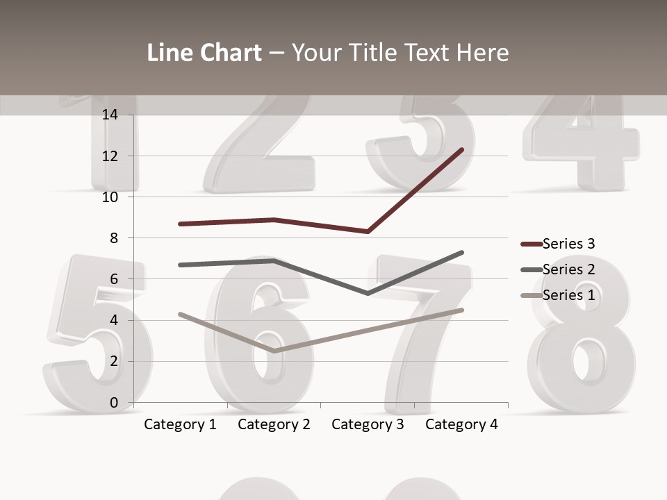 Stylish Numbers Clip PowerPoint Template