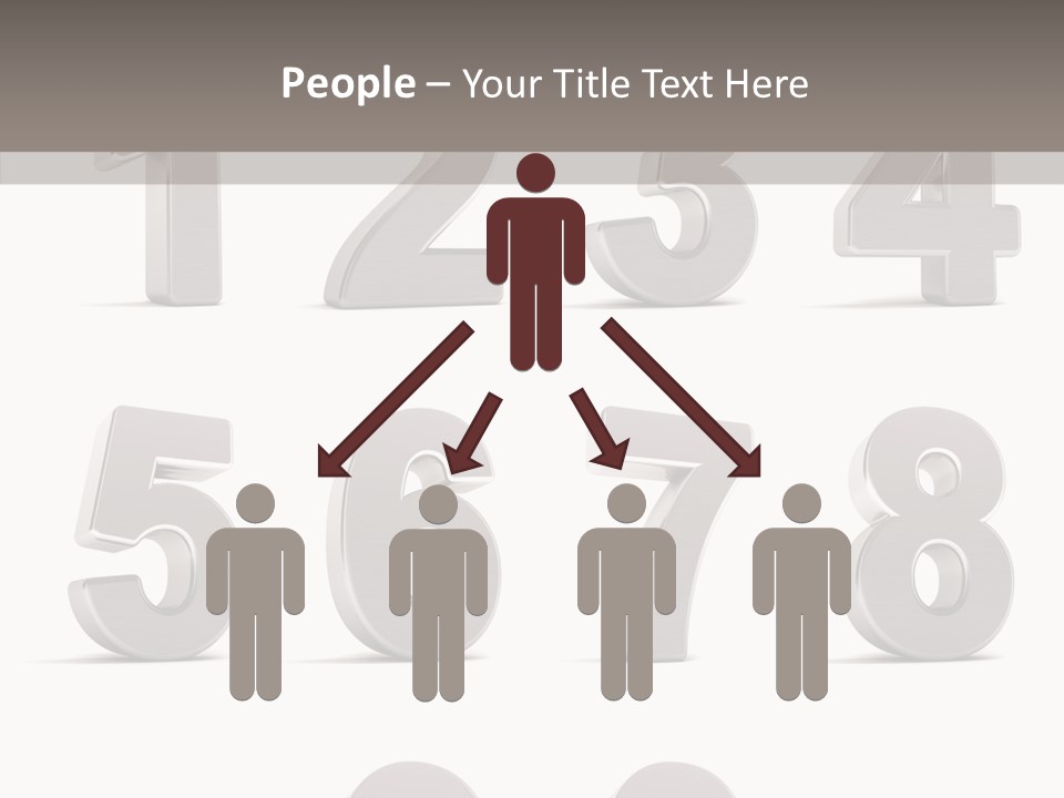 Stylish Numbers Clip PowerPoint Template