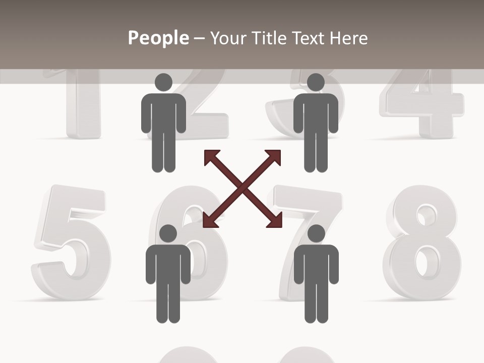 Stylish Numbers Clip PowerPoint Template