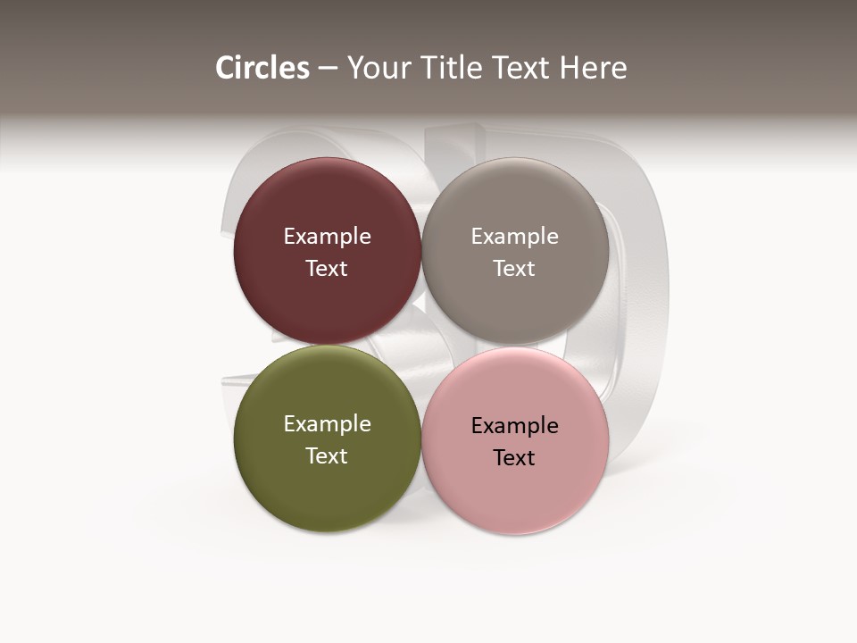 Three-Dimensional Text Solid PowerPoint Template