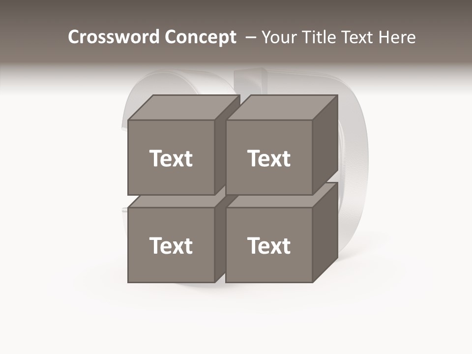 Three-Dimensional Text Solid PowerPoint Template