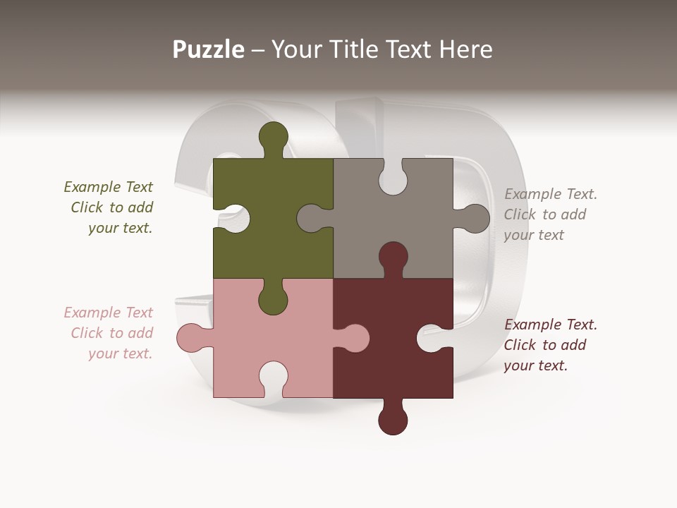 Three-Dimensional Text Solid PowerPoint Template