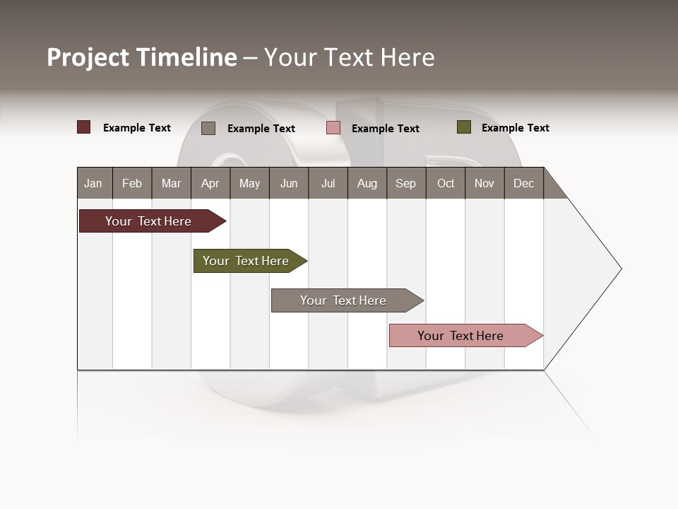Three-Dimensional Text Solid PowerPoint Template
