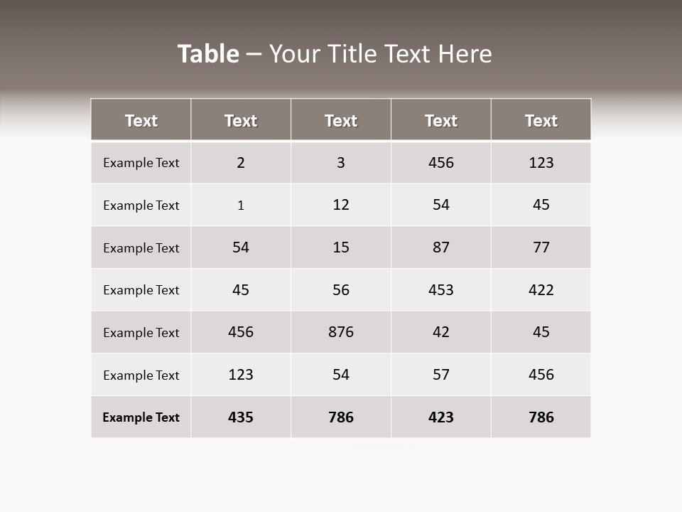 Three-Dimensional Text Solid PowerPoint Template