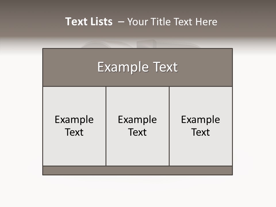 Three-Dimensional Text Solid PowerPoint Template