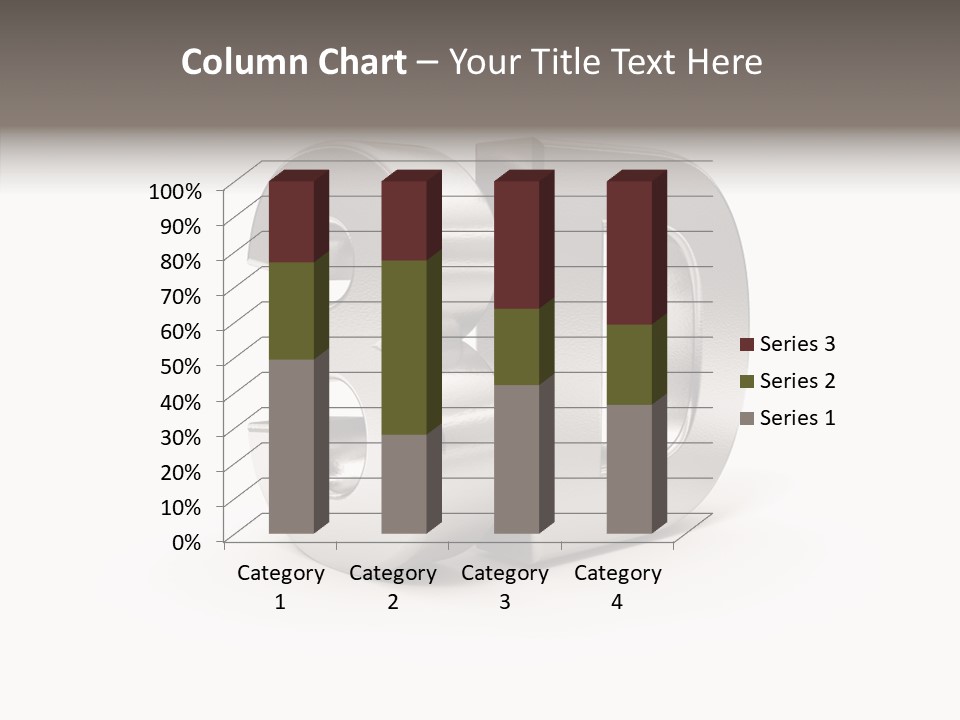 Three-Dimensional Text Solid PowerPoint Template