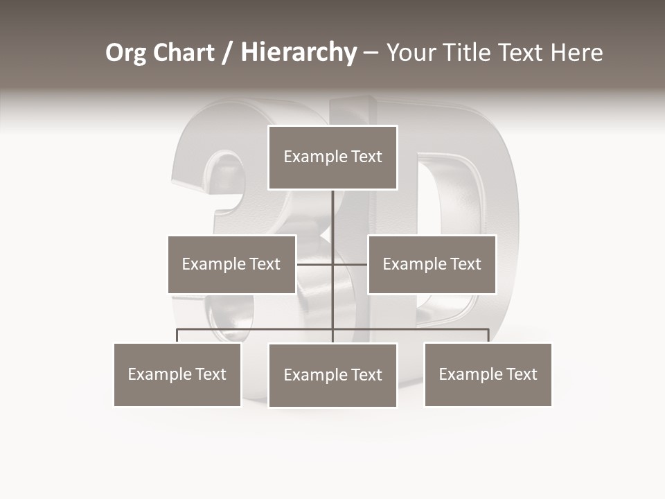 Three-Dimensional Text Solid PowerPoint Template