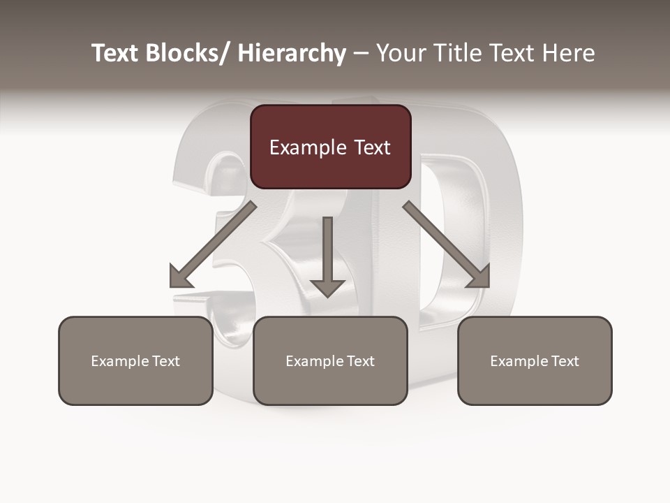 Three-Dimensional Text Solid PowerPoint Template