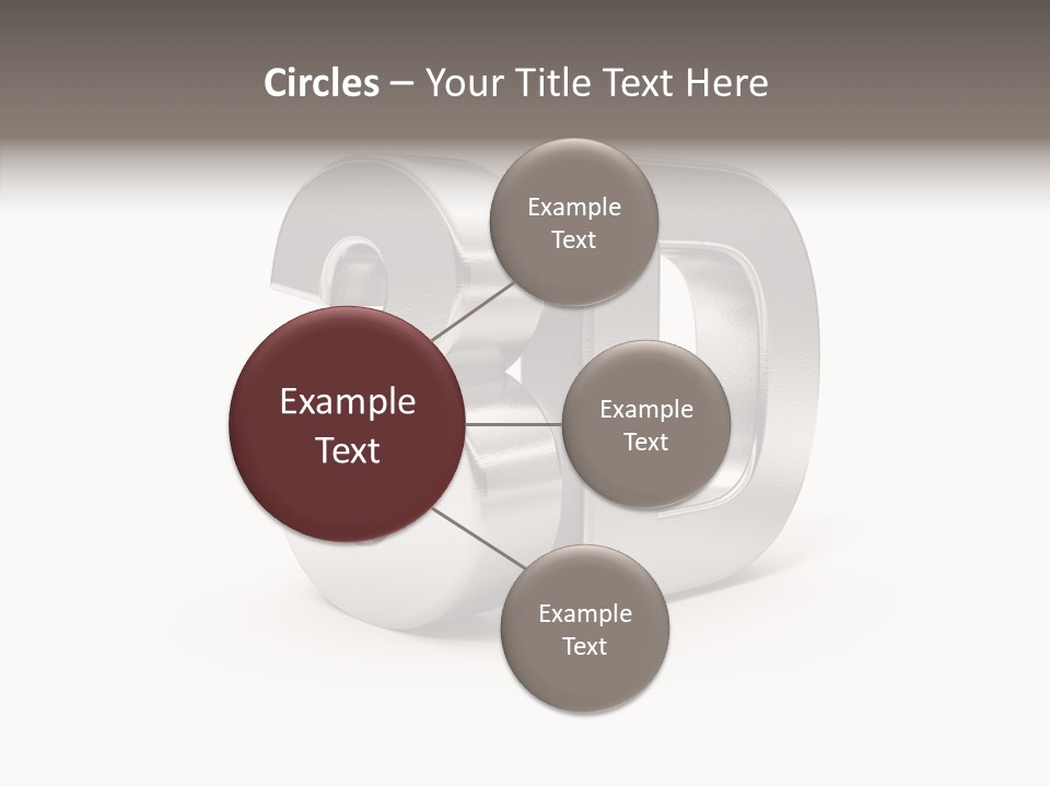 Three-Dimensional Text Solid PowerPoint Template