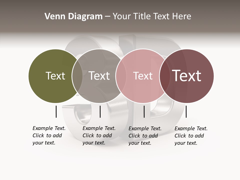 Three-Dimensional Text Solid PowerPoint Template